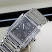Patek Philippe Lady Twenty 4 Ref 4910/10A Steel Grey Diamond Dial and Bezel